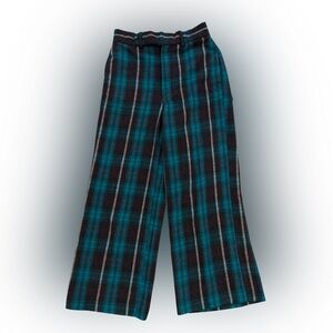 Urban Outfitters Teal and Black Plaid Pants